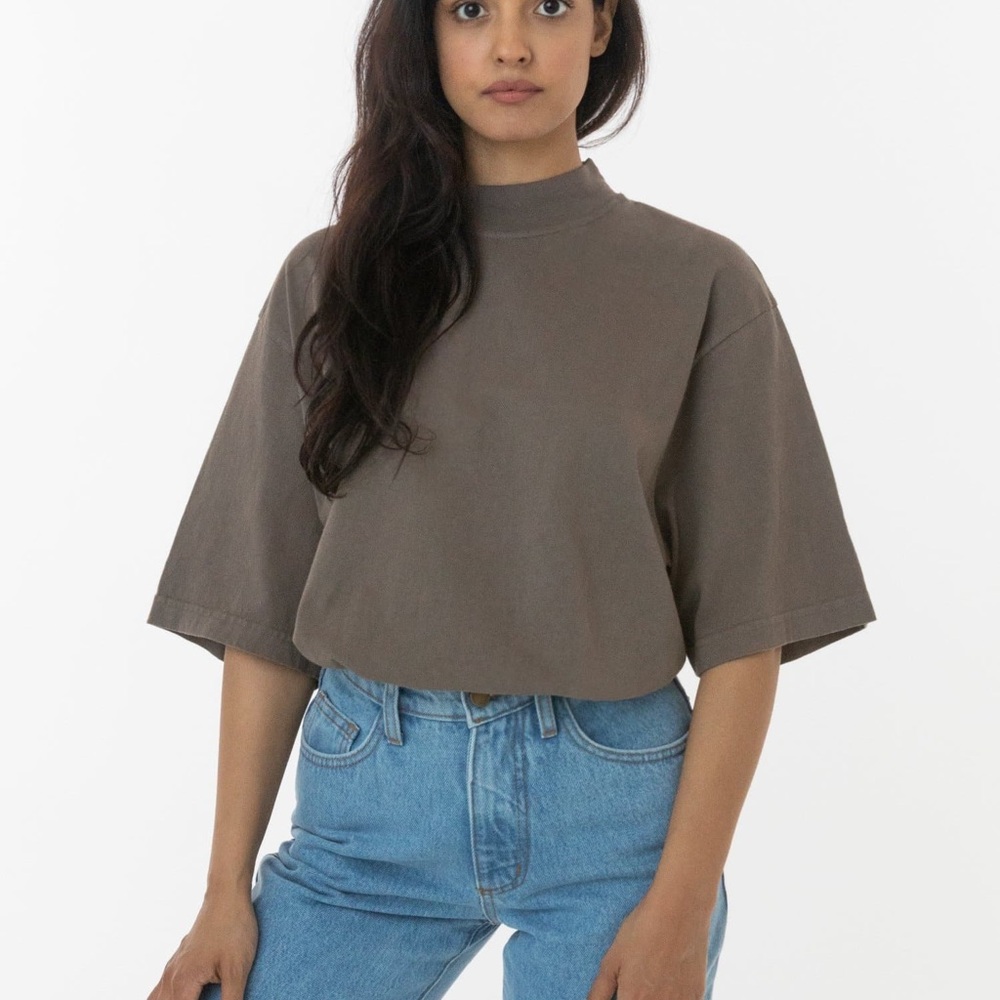 Los Angeles Apparel Mock Neck Tee